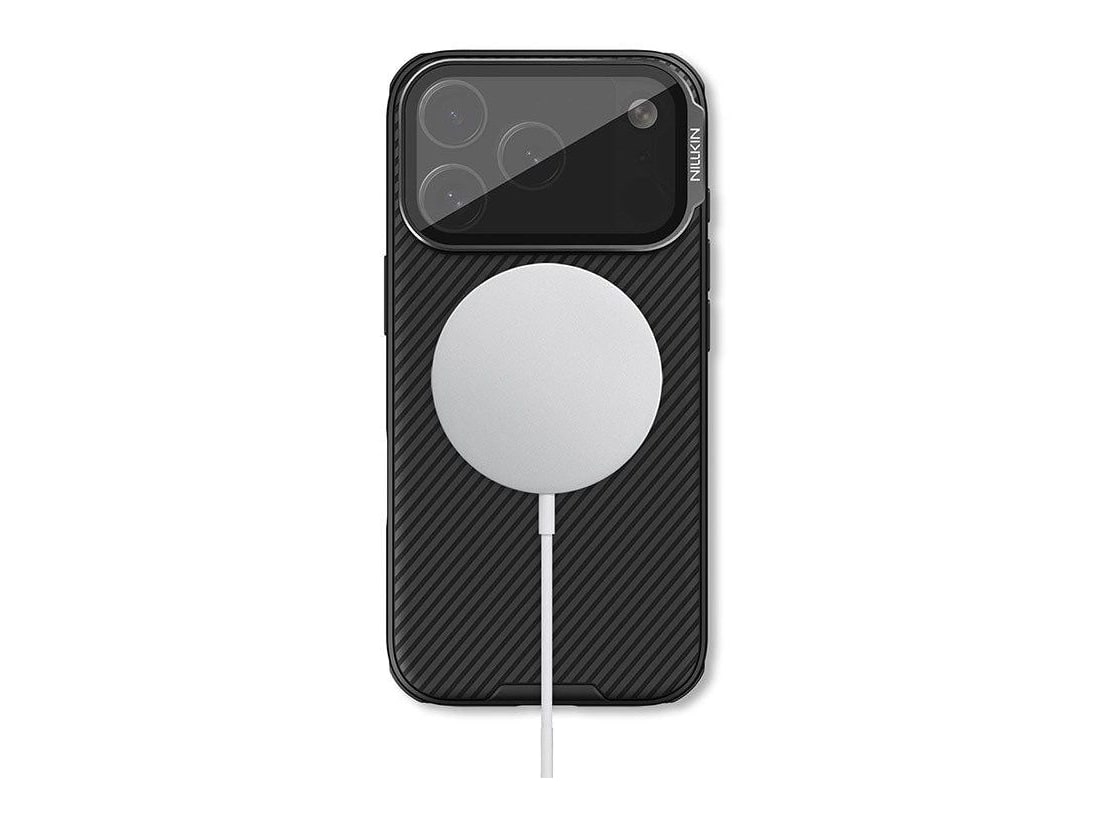 Nillkin - MagSafe Compatible CamShield CamProp Case with Tinted Clear Camera Cover - iPhone 17 Pro - Classical Black