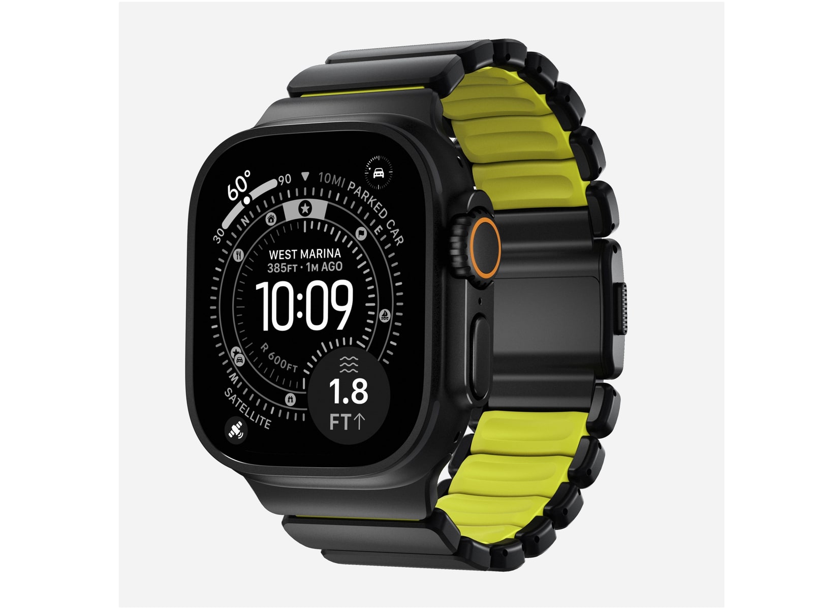 Nomad - Stratos Band - 49mm - Black Titanium - Volt FKM