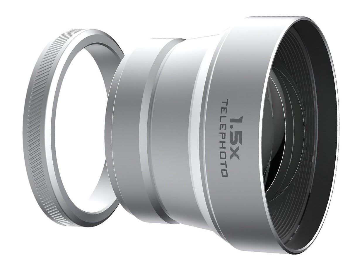 Freewell - Fuji X100VI/X100V 1.5x Telephoto Lens Silver Camera Accessories - Silver