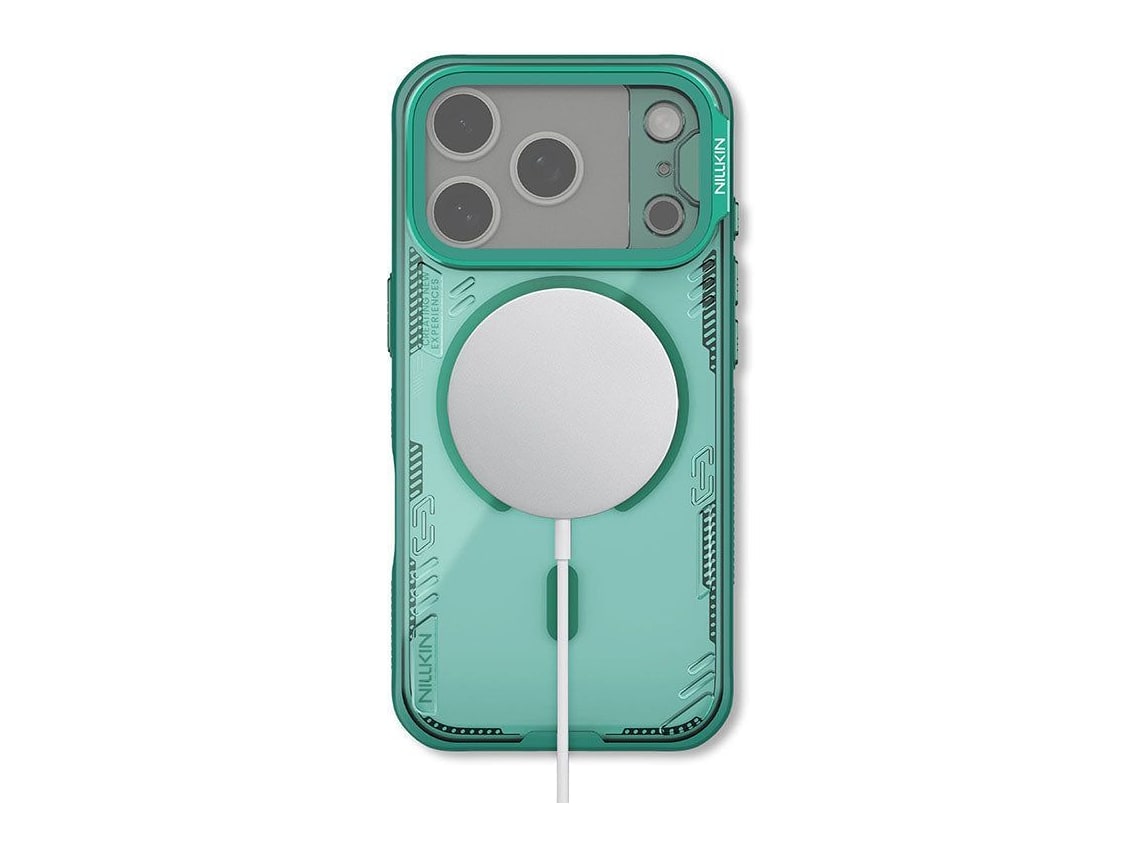 Nillkin - MagSafe Compatible Iceblade CamProp Case with Transparent Camera Cover - iPhone 17 Pro Max - Glacier Green
