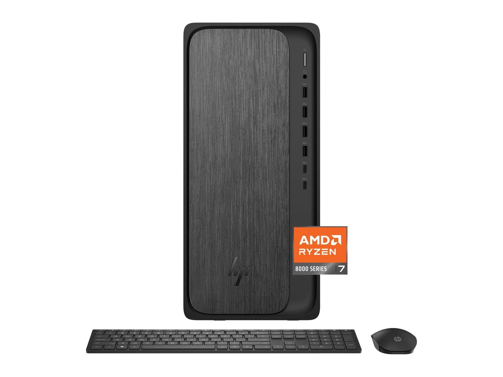 HP - OmniDesk M02-0244 - AMD Ryzen 7 8700G chip - 16GB Memory - 1TB SSD - Gray Wood