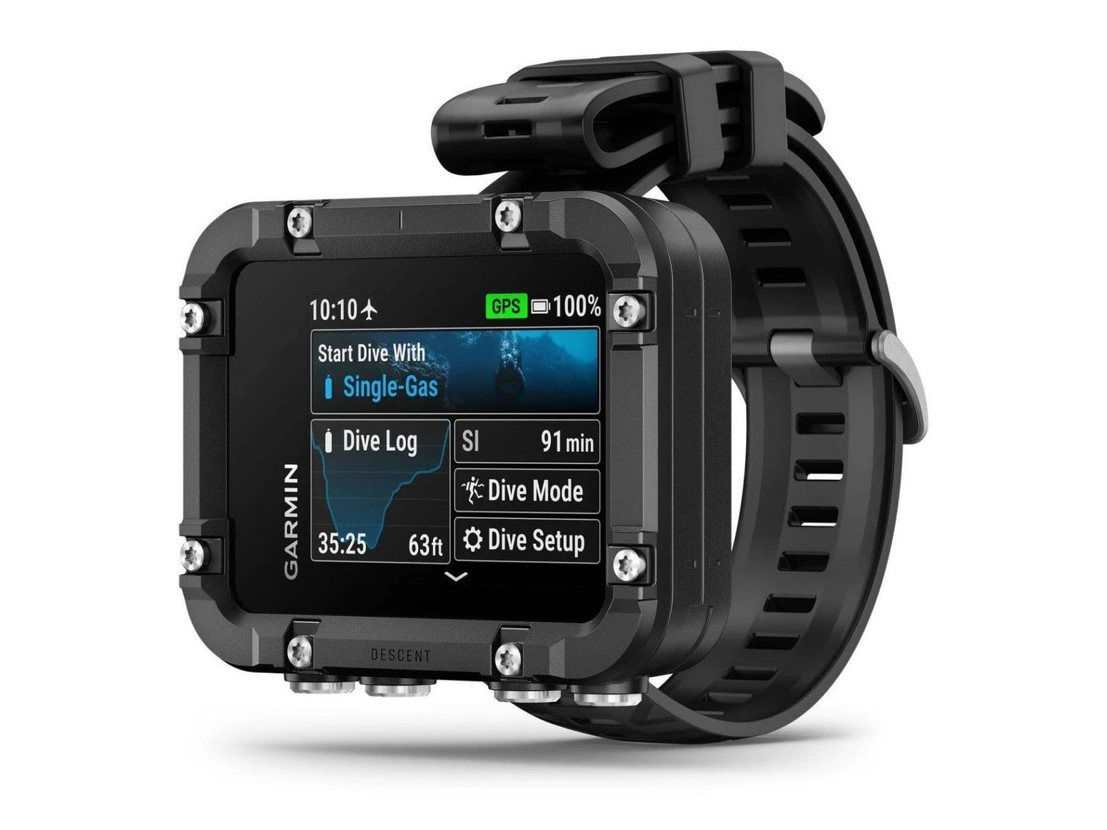 Garmin - Descent X30 Rugged Dive Computer (Black) Smart Watches - Black