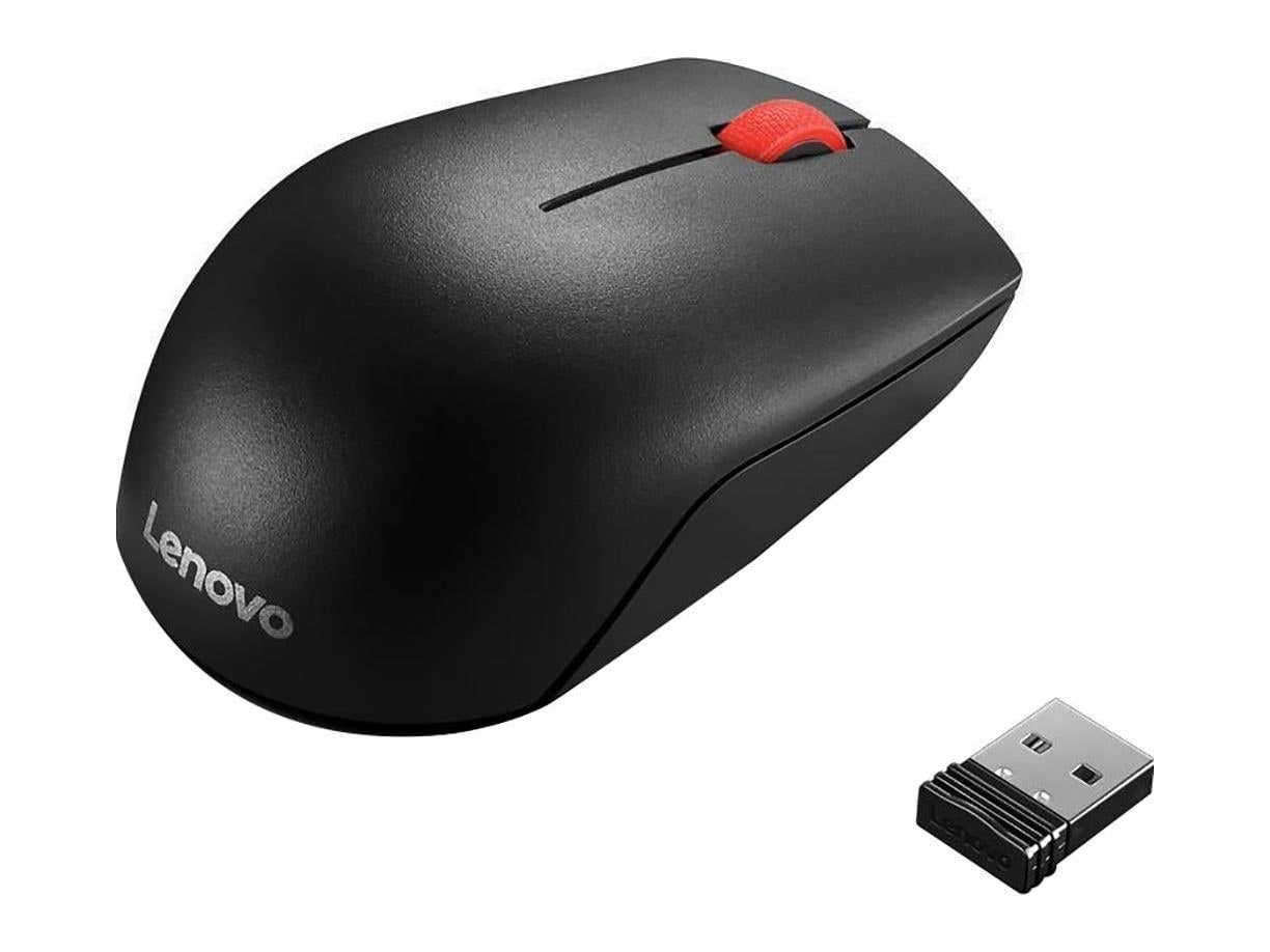 Lenovo - Essential Compact Wireless Mouse Mice - Black