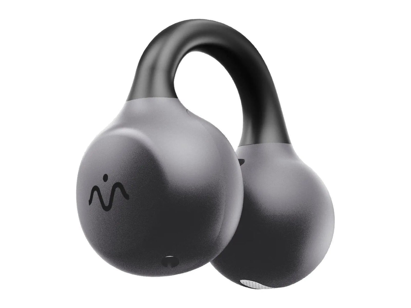 MOMAX - 1-Vibe Clip M.IN.D AI ENC Clip-On Earbuds True Wireless Earbuds - Black