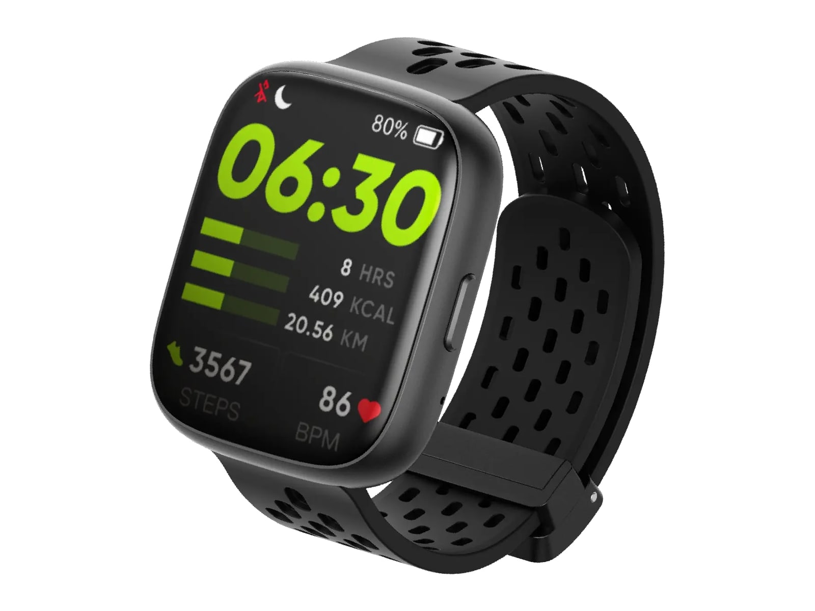MOMAX - 1-Wear Lite Smart Watch Smart Watches - Black