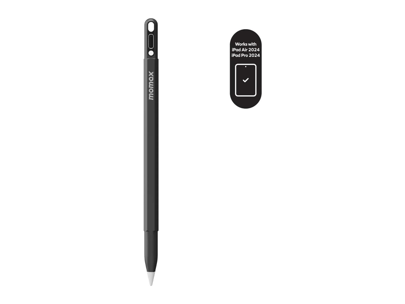 MOMAX - Mag.Link Pop Magnetic Active Stylus Pen/iPad - Black