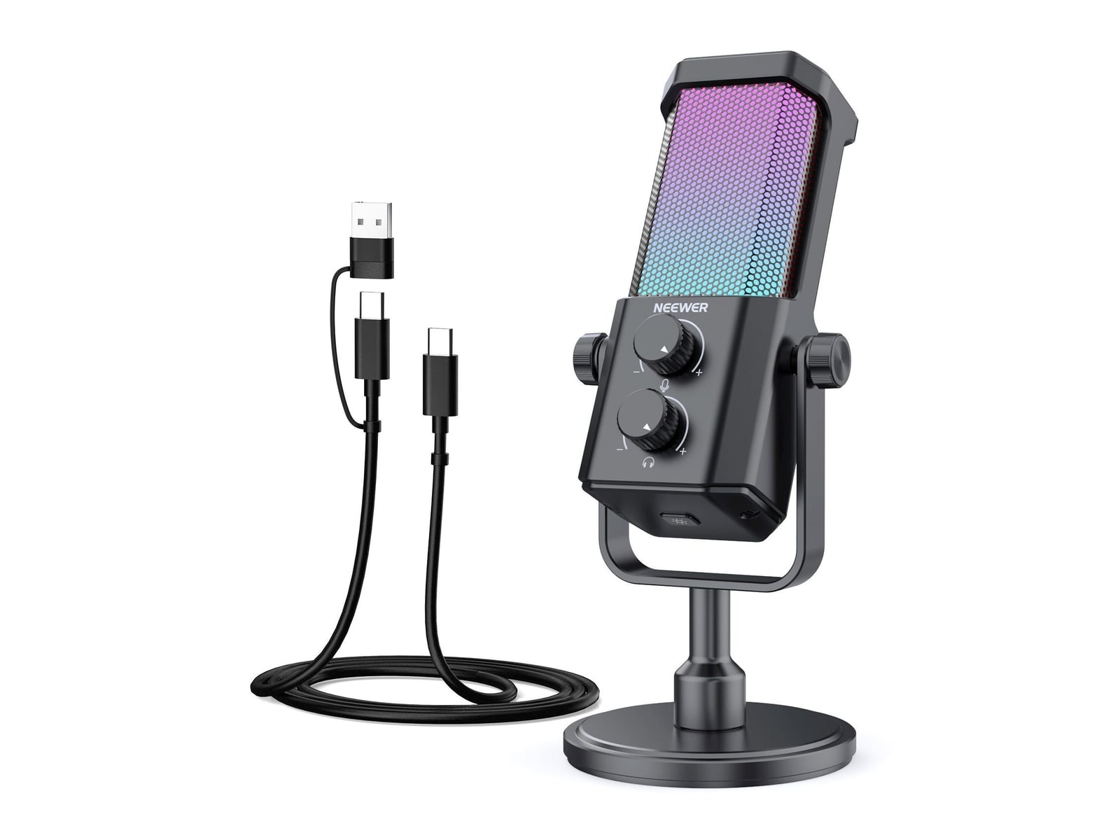 Neewer - UM01 AI USB Podcasting Microphone Microphones - Gray