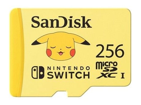 SanDisk - Nintendo Switch microSDXC 100MB/s Pokemon Pikachu 256GB Storage Drives - UHS-I