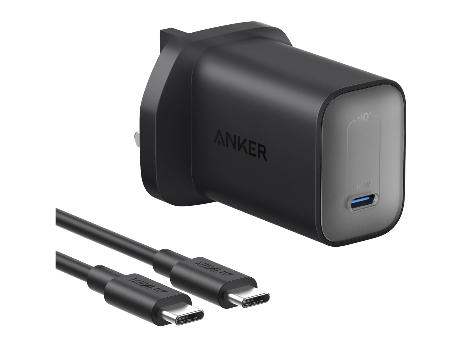 Anker - Nano Charger (100W) with USB-C Cable Wall Chargers