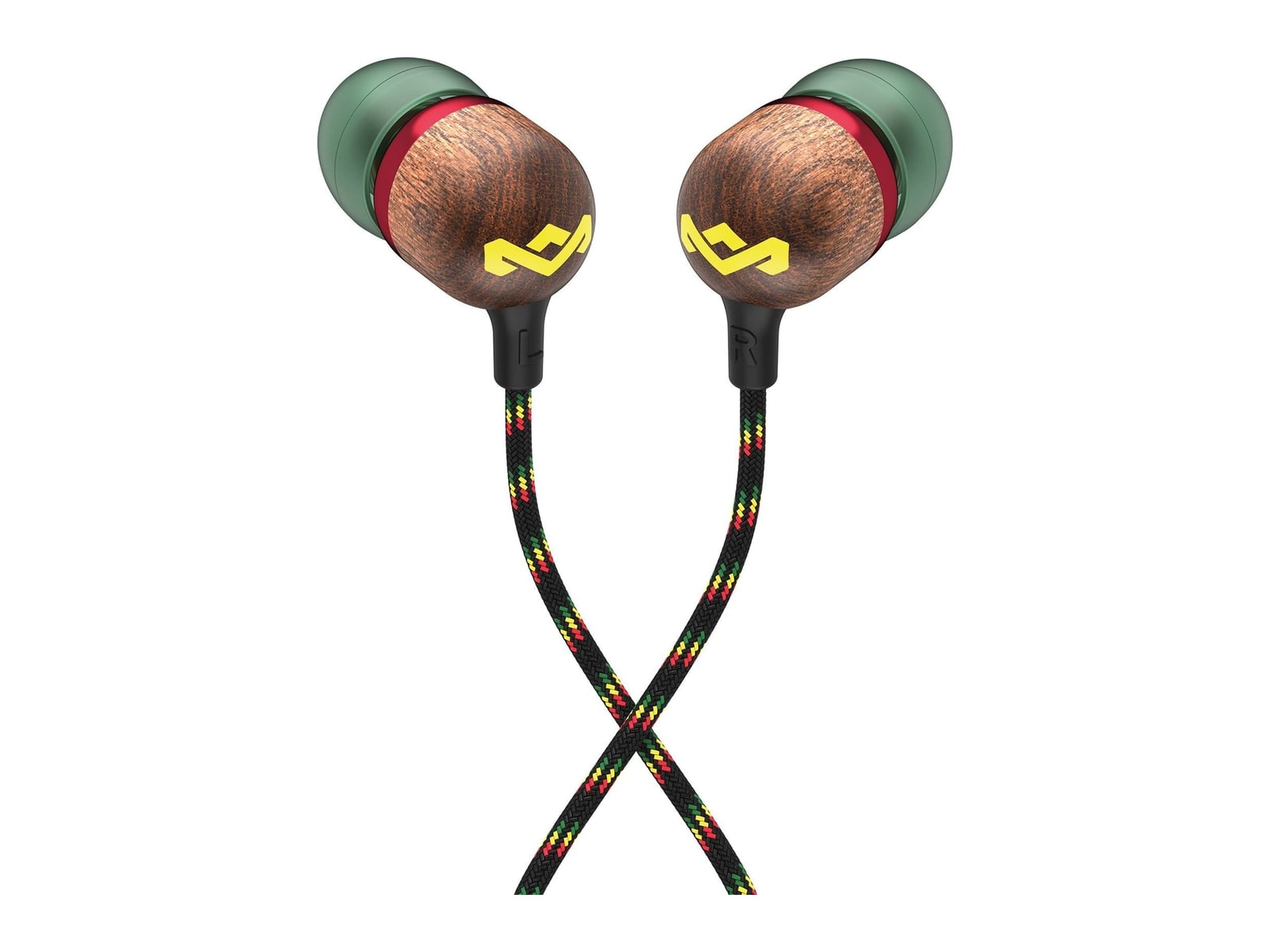 House of Marley - Smile Jamaica USB-C Earbuds USB-C In-Ear Headphones - Rasta