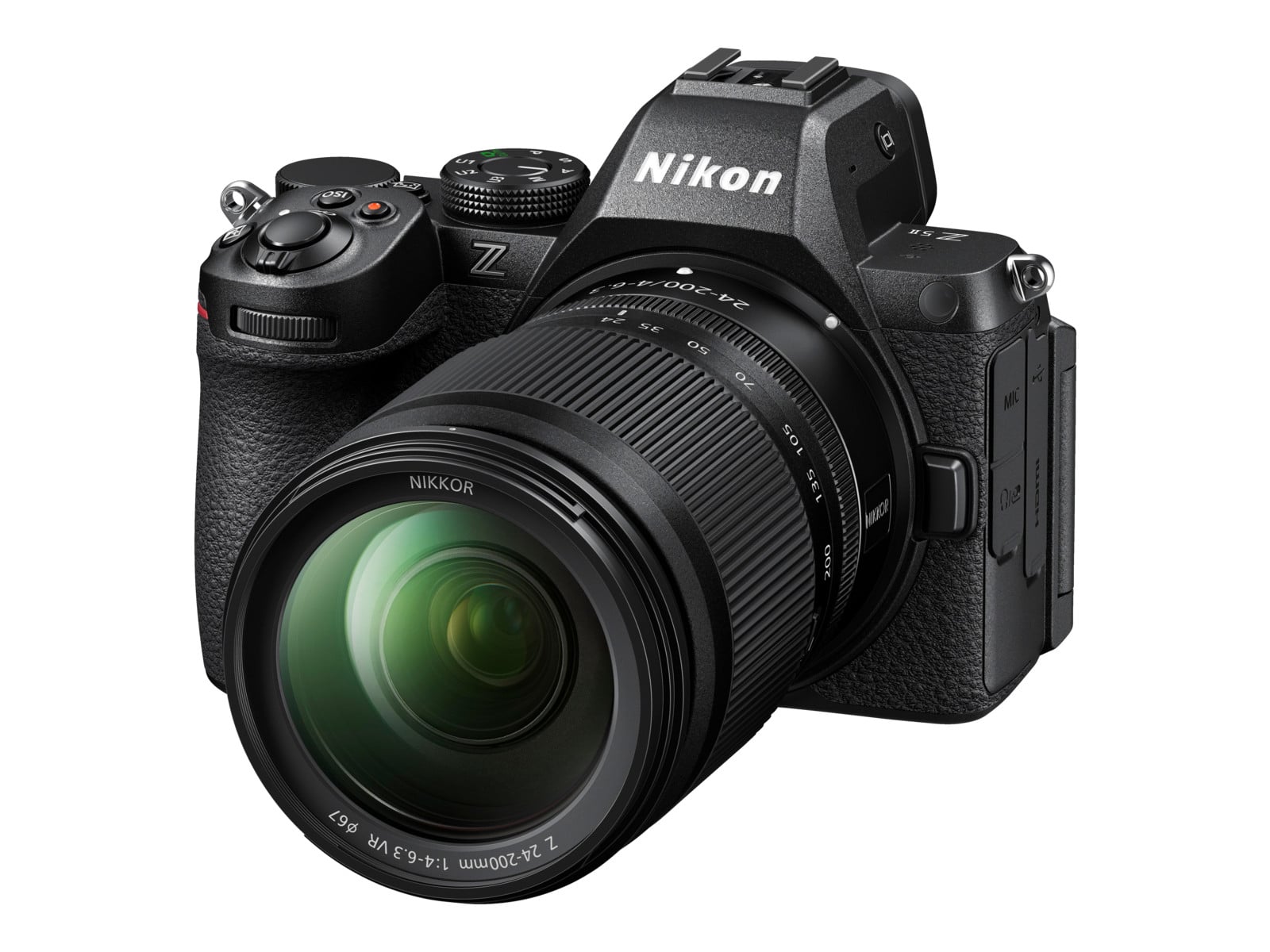 Nikon - Z5II 24.5MP Mirrorless Cameras with 24-200mm f/4-6.3 VR Lens - Black (EU)