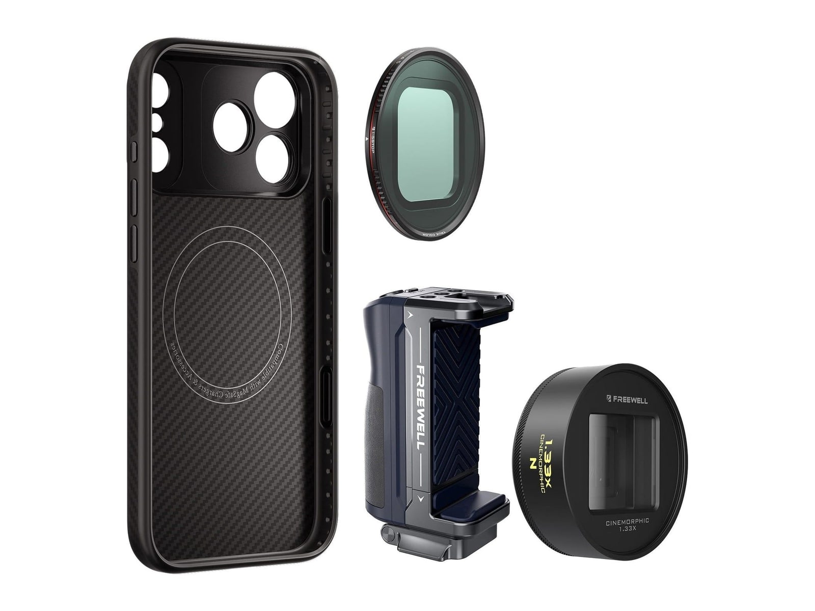 Freewell - iPhone Pro Filmmaker Cine Pro Kit Neutral / iPhone 18 Pro Camera Accessories - Neutral
