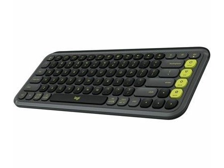 Logitech - POP Icon Keys Bluetooth Wireless Keyboards - Graphite & Green