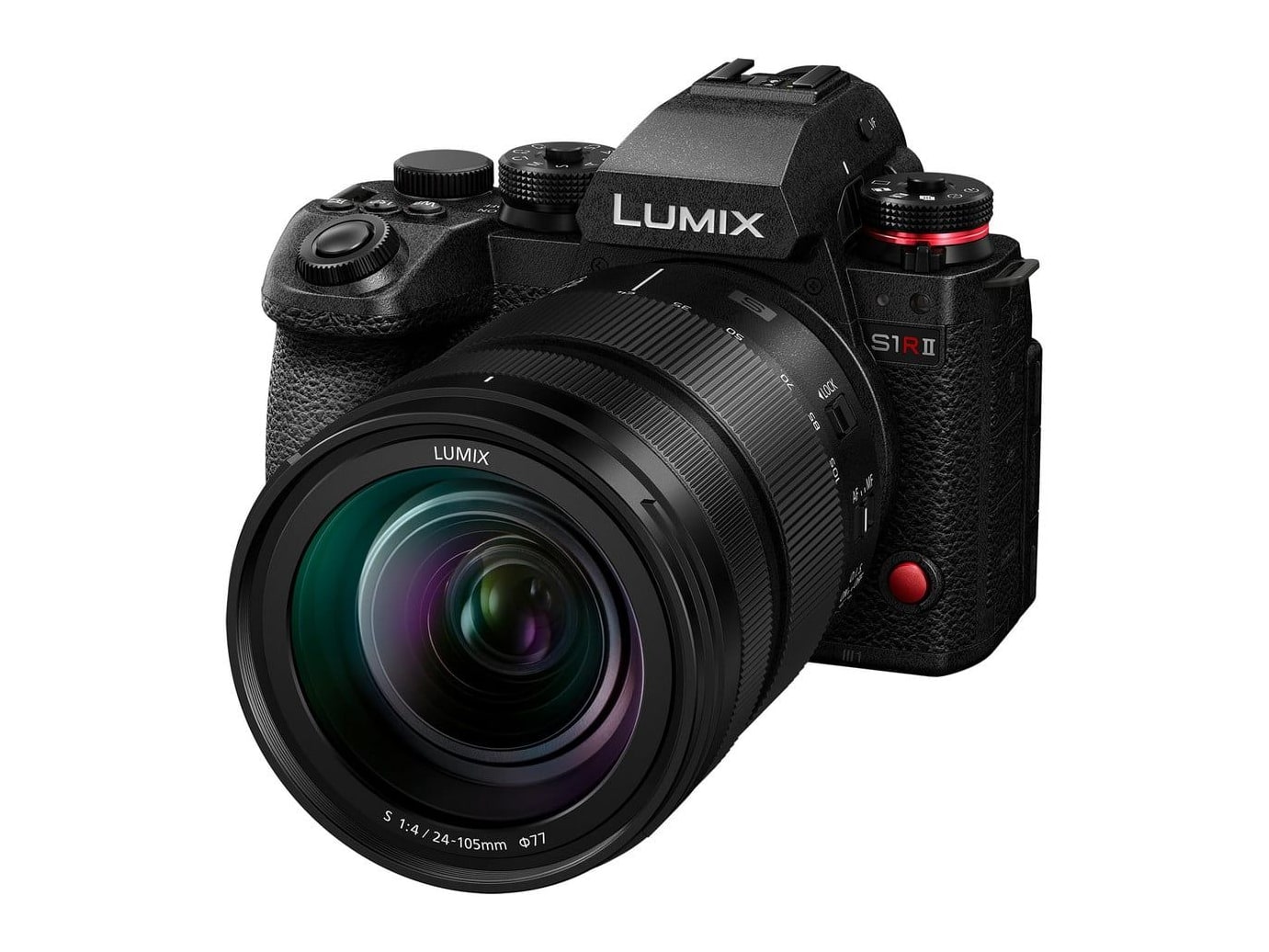 Panasonic - LUMIX S1R II 44.3 MP Mirrorless Cameras S24-105mm Lens Kit - Black