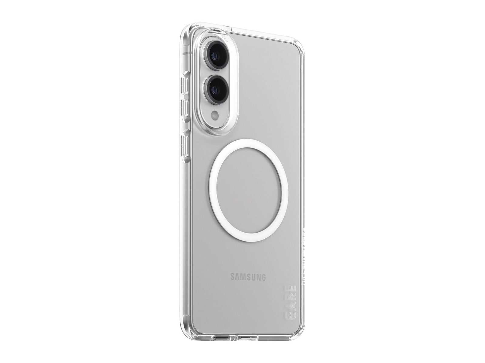 PanzerGlass - CARE Urban Combat Case Transparent w. White Qi Compatible Samsung S25 Edge
