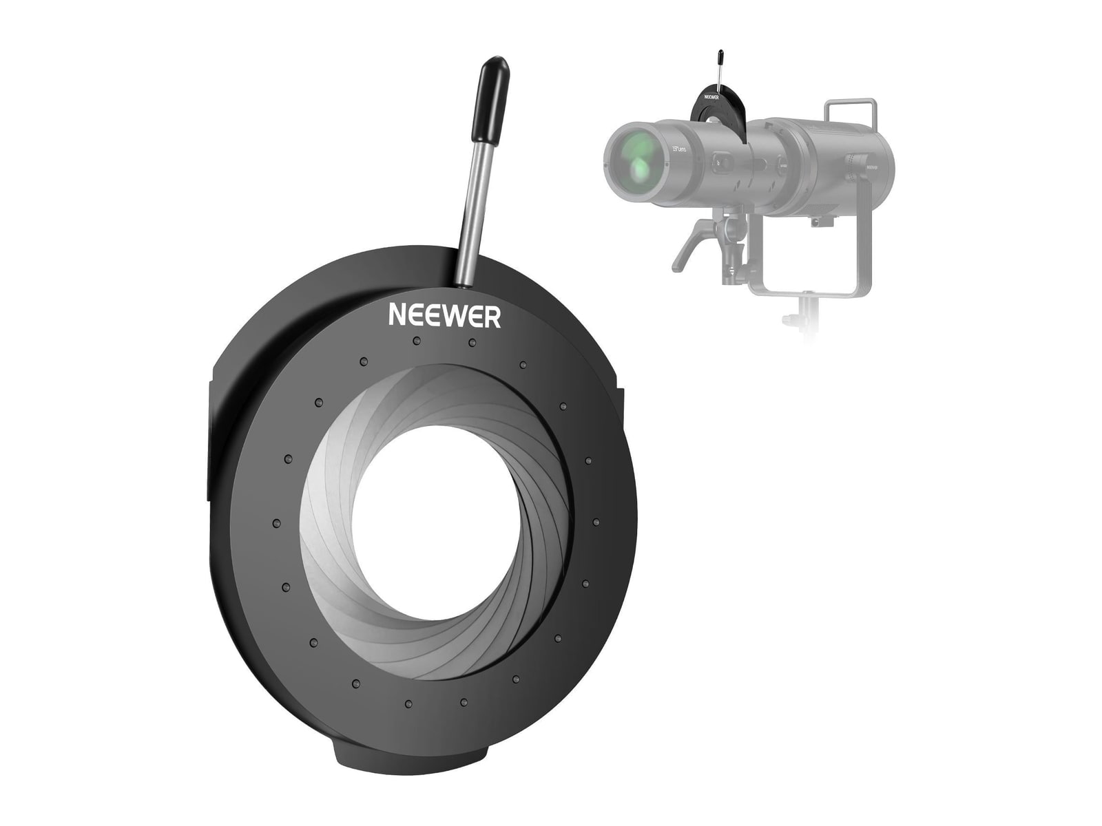 Neewer - CSS3 Spotlight Mount Iris for LS-300 Spotlight Snoot Camera Accessories