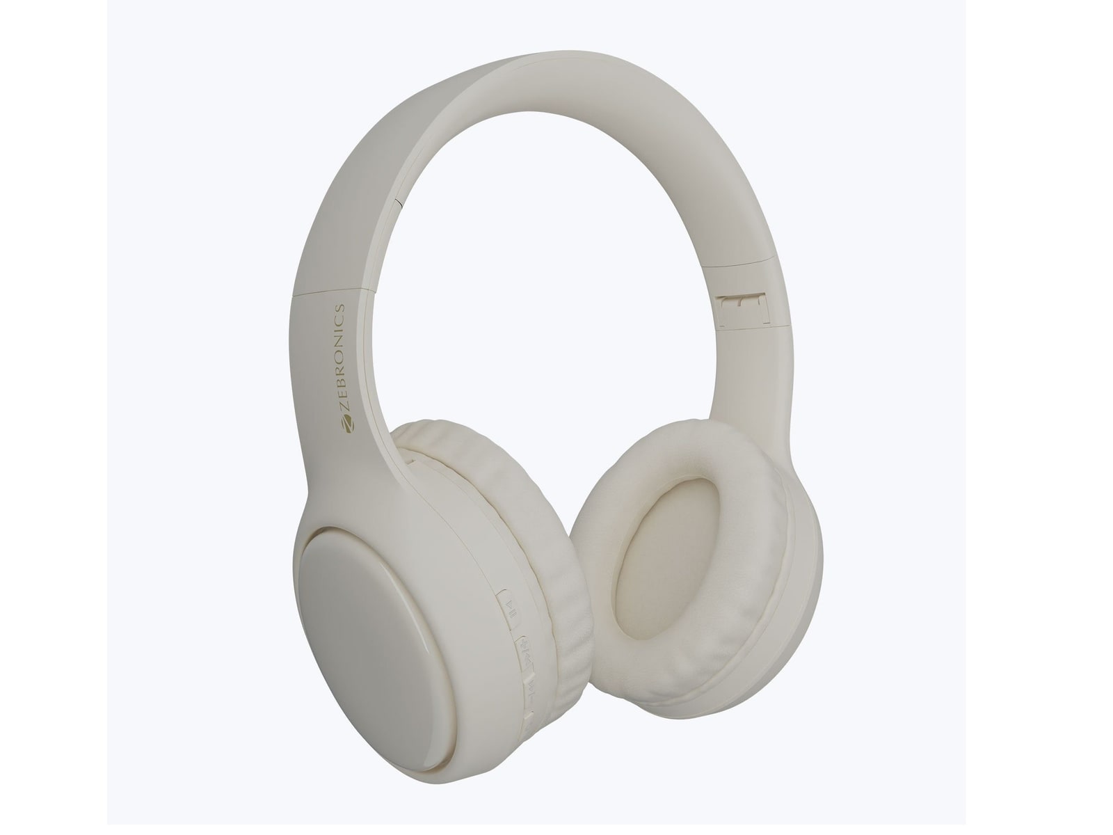 Zebronics - Zeb Paradise Plus Over-Ear Headphones - Beige