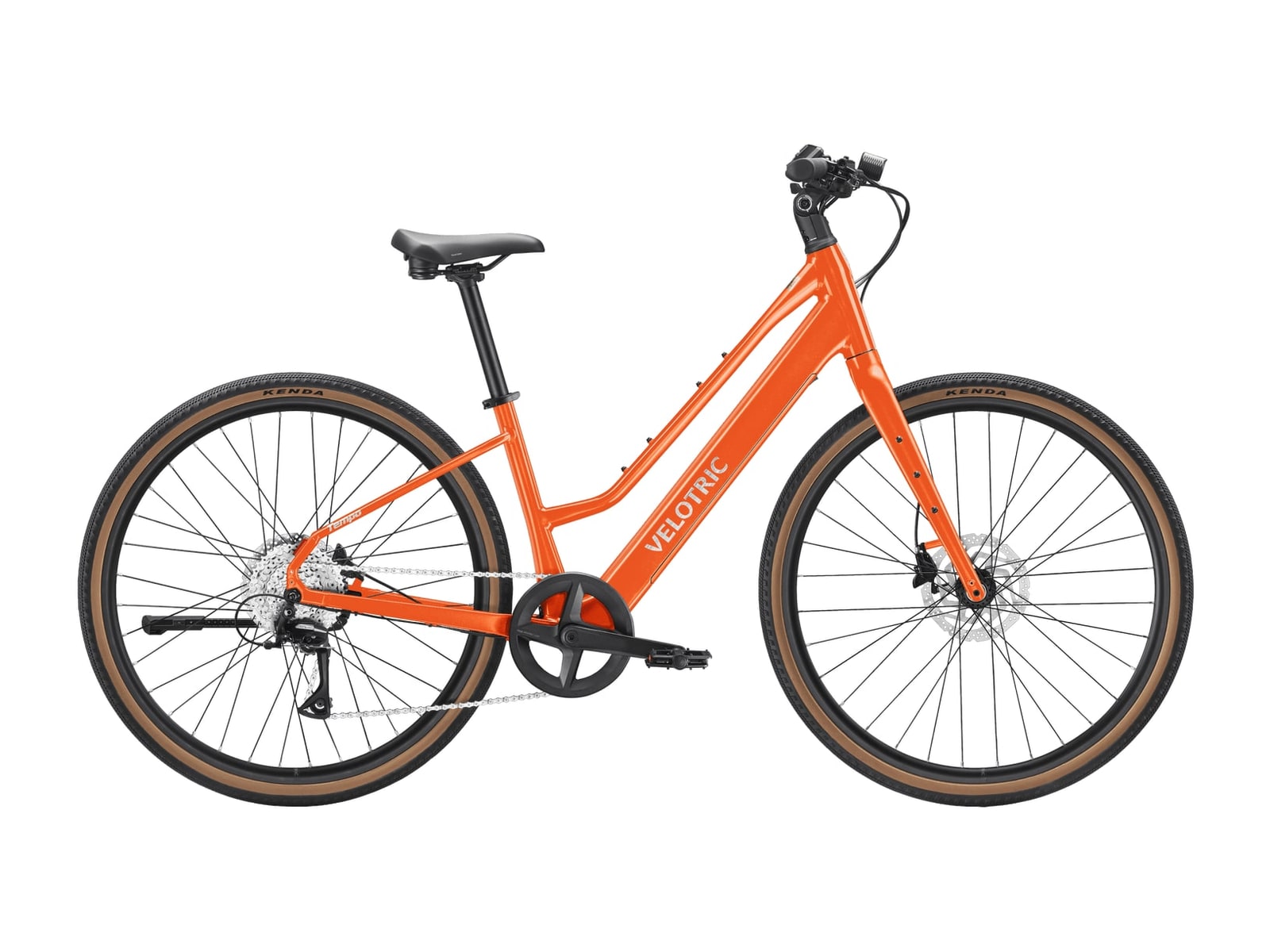 Velotric - Tempo Mid-Step Large Sunset Tangerine Electric Bikes