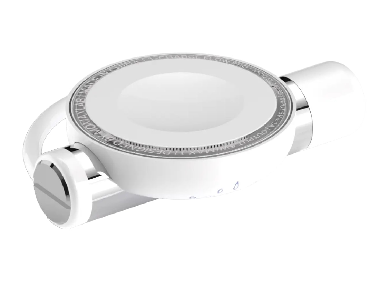 MOMAX - 1-Charge Flow Pro Apple Watch Magnetic Fast Charger - Yuet Tung White Wireless Chargers