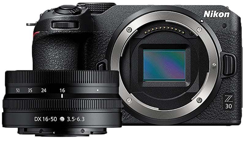 Nikon - Z 30 20.9MP Mirrorless Cameras with 16-50mm Lens - Black
