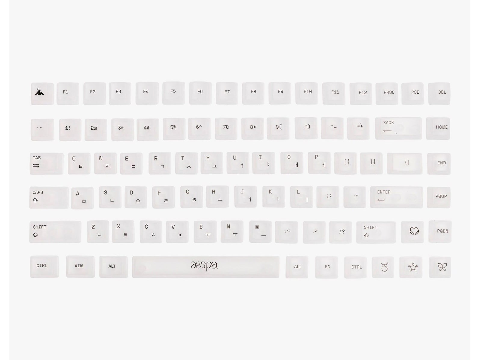 Higround - aespa 84 Keycaps Set (75%) Illusion