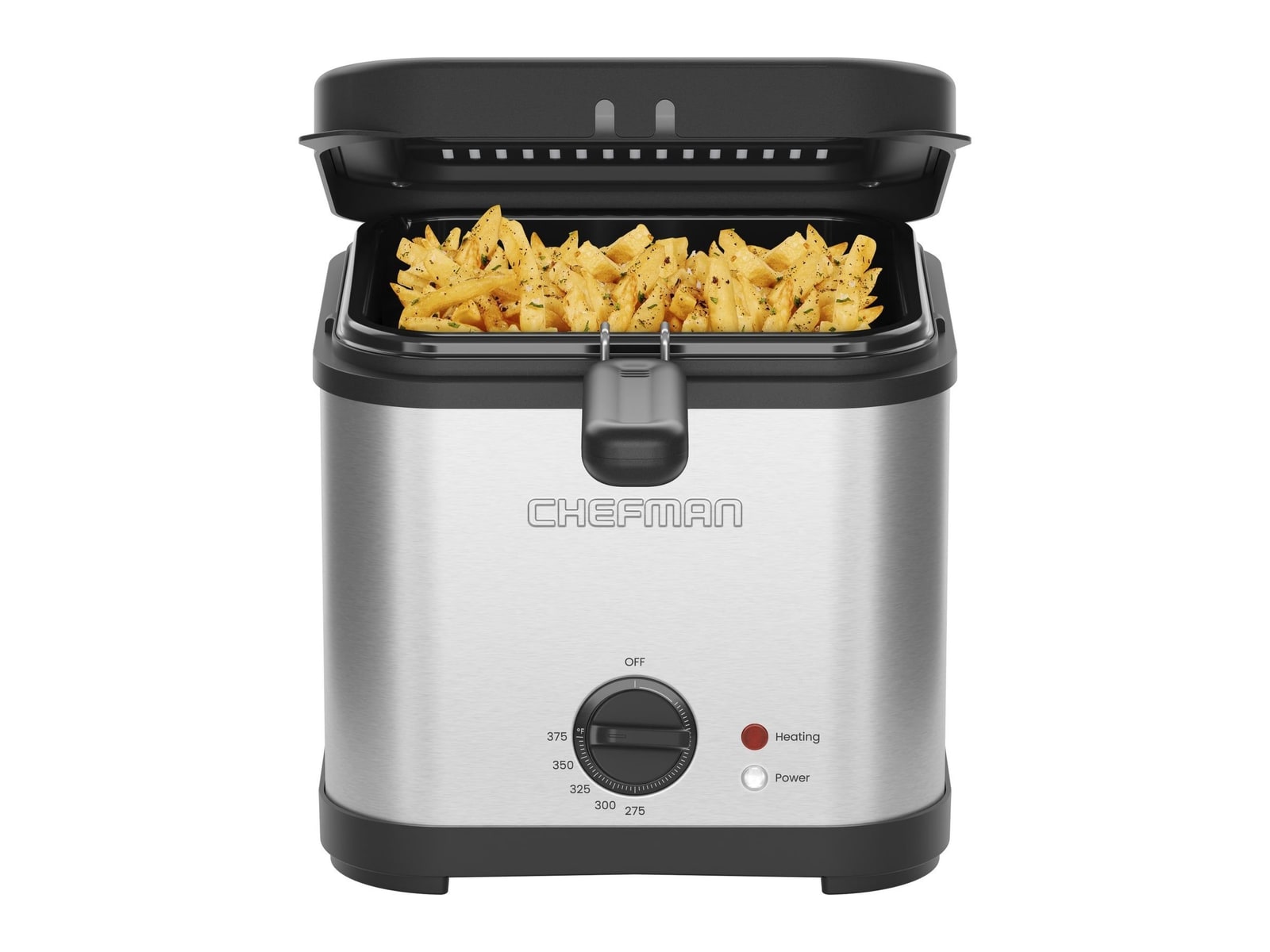 Chefman - 2.5-Quart Stainless Steel Deep Fryer Air Fryers
