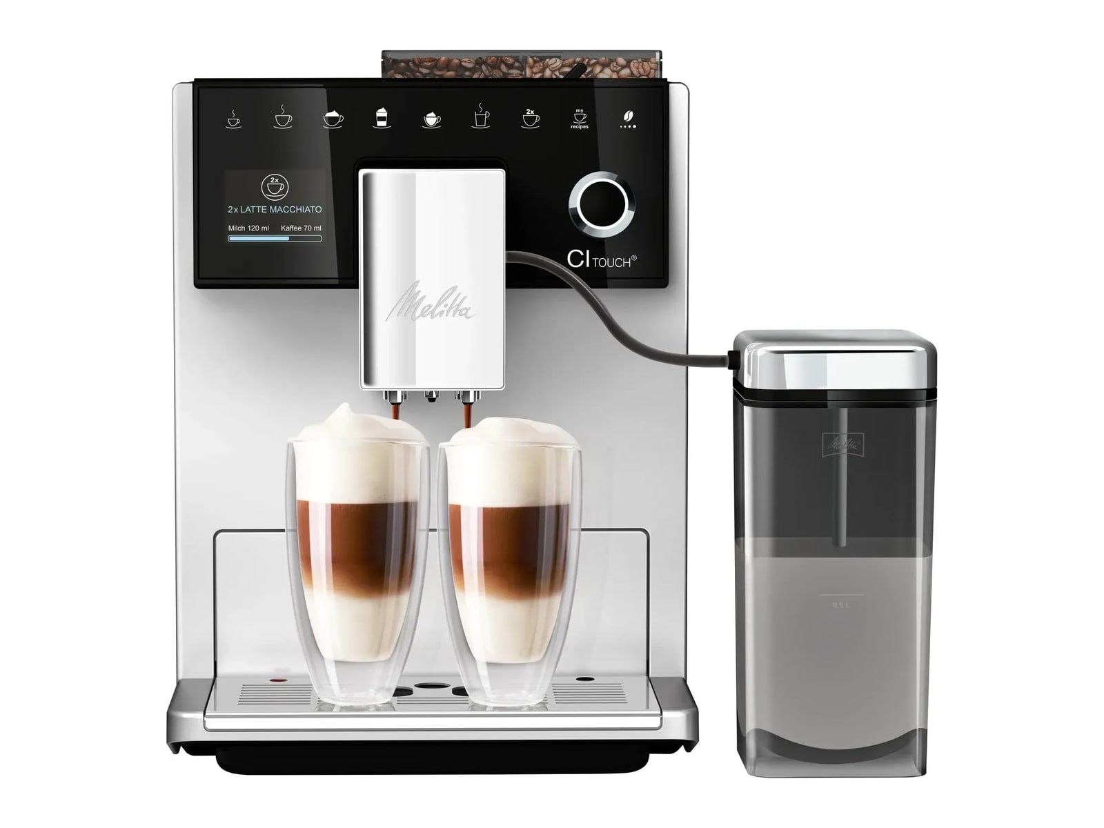 Melitta - F630-111 CI Touch Silver Coffee Makers