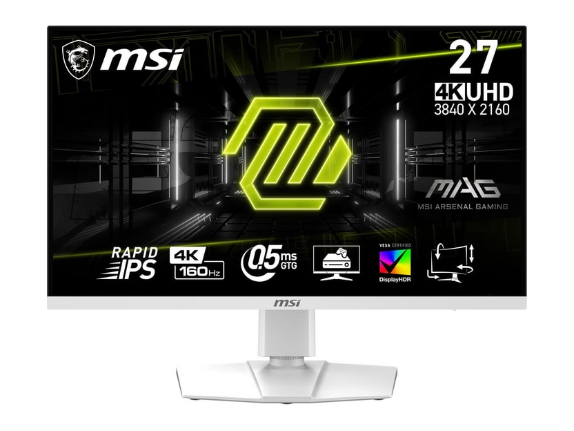 MSI - 27" MAG 274URFWDE 4K UHD 160Hz Gaming Monitors - White