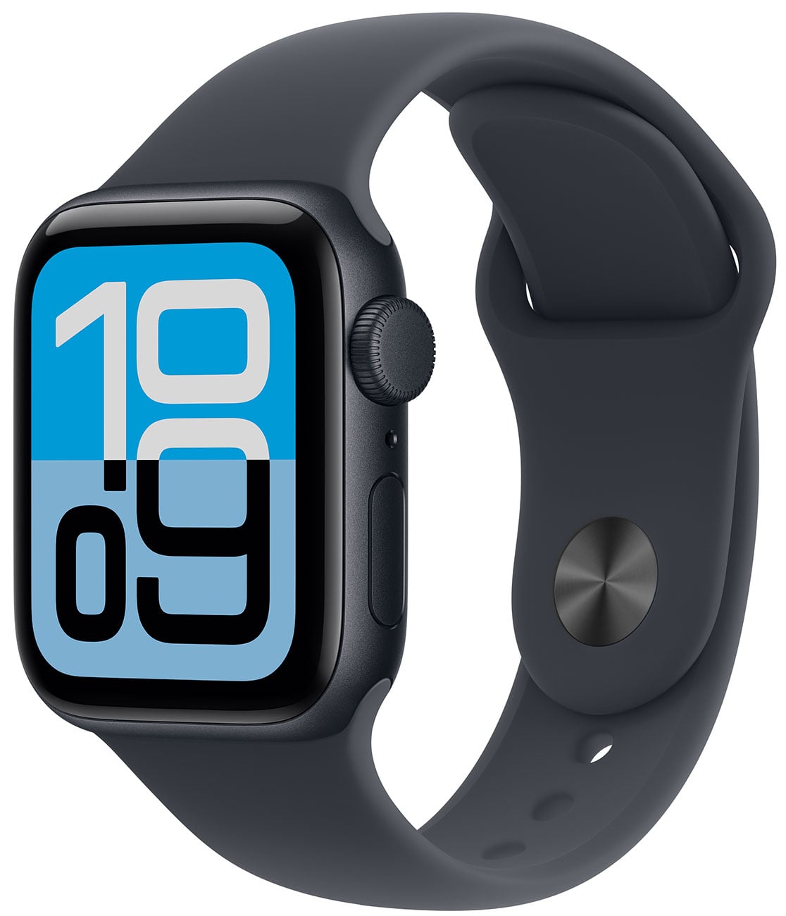 Apple - Apple Watch SE 3 (GPS) 40mm Midnight Aluminum Case with Midnight Sport Band - M/L - Midnight