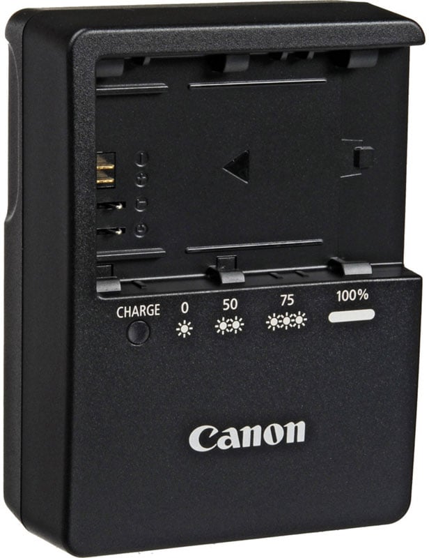 Canon - LC-E6 Battery Charger Camera Accessories - Black