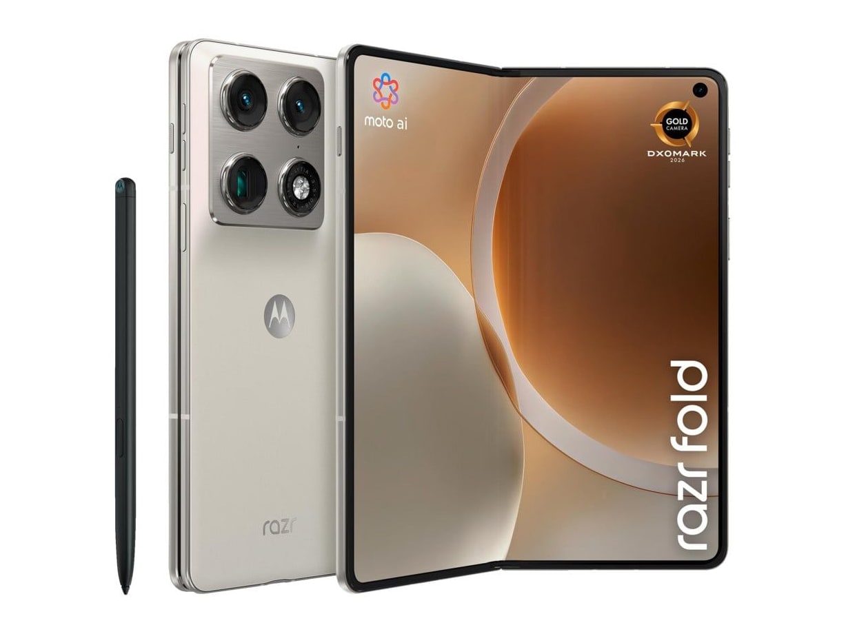 Motorola - Razr Fold 5G 512GB - Lily White
