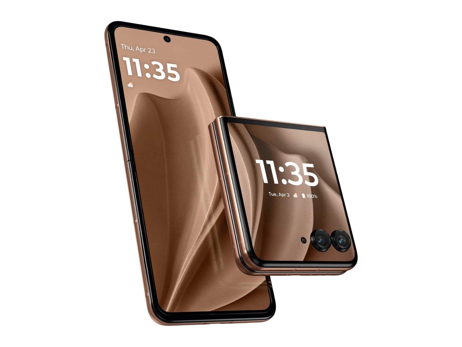Motorola - Razr+ (2025) 5G 256GB - Pantone Mocha Mousse