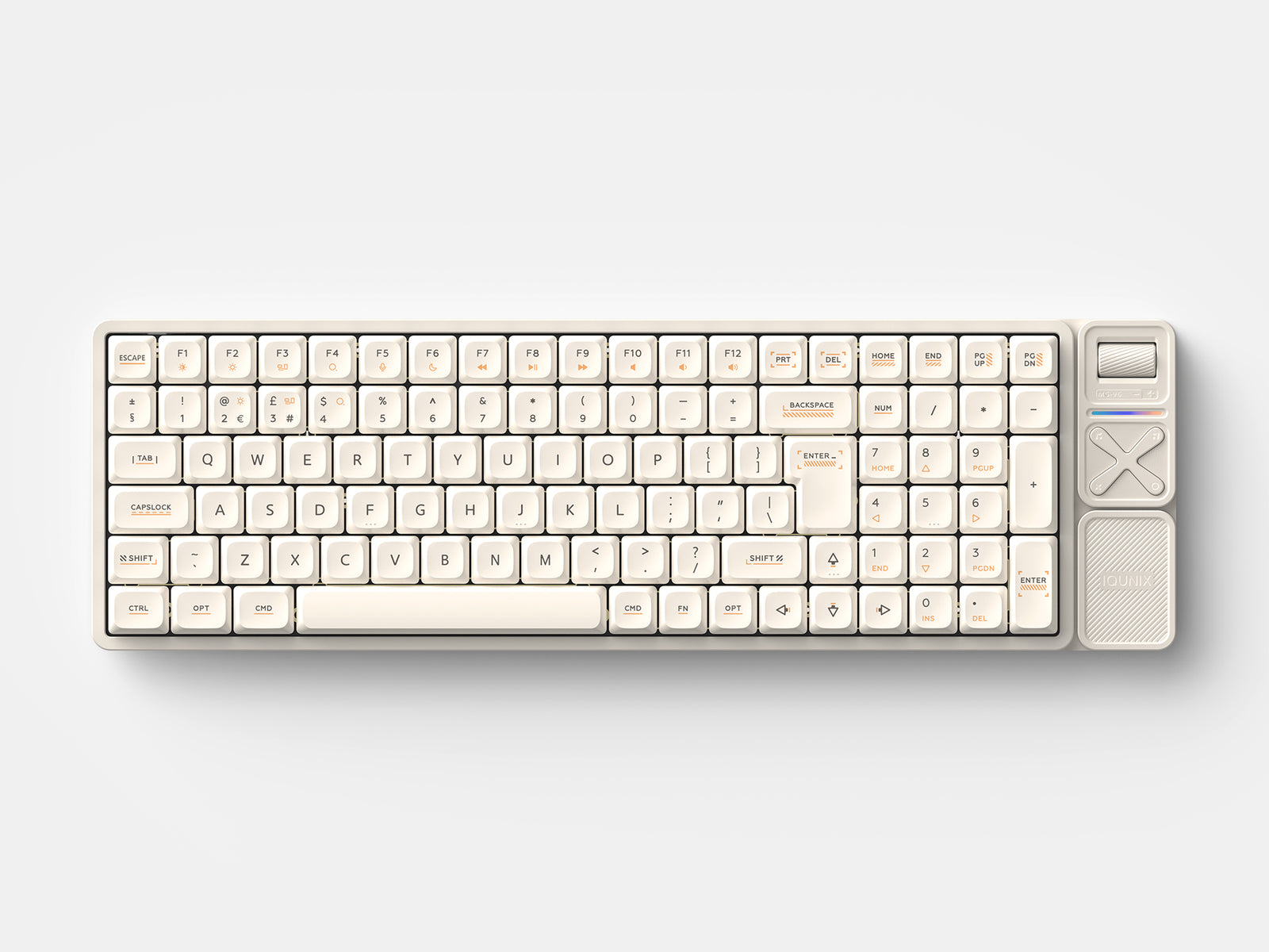 IQUNIX - Magi96 Pro ISO UK Wireless Keyboards - Ochre White