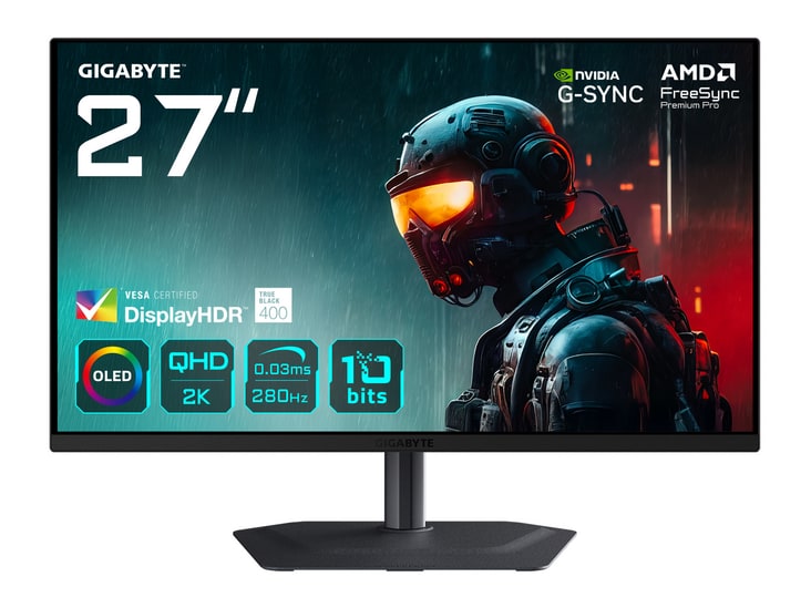 Gigabyte - 27" MO27Q2A QHD 280Hz Gaming Monitors