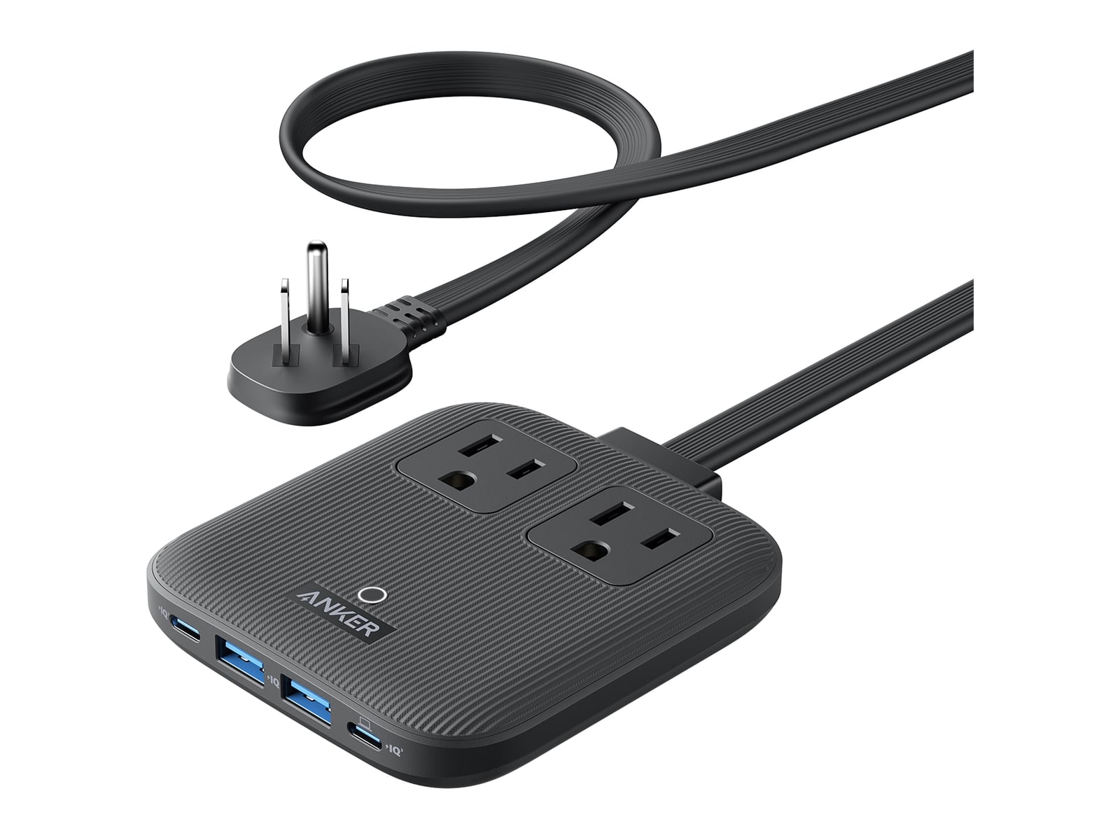 Anker - Nano Charging Station (6-in-1, 67W) Black Stone Wall Chargers