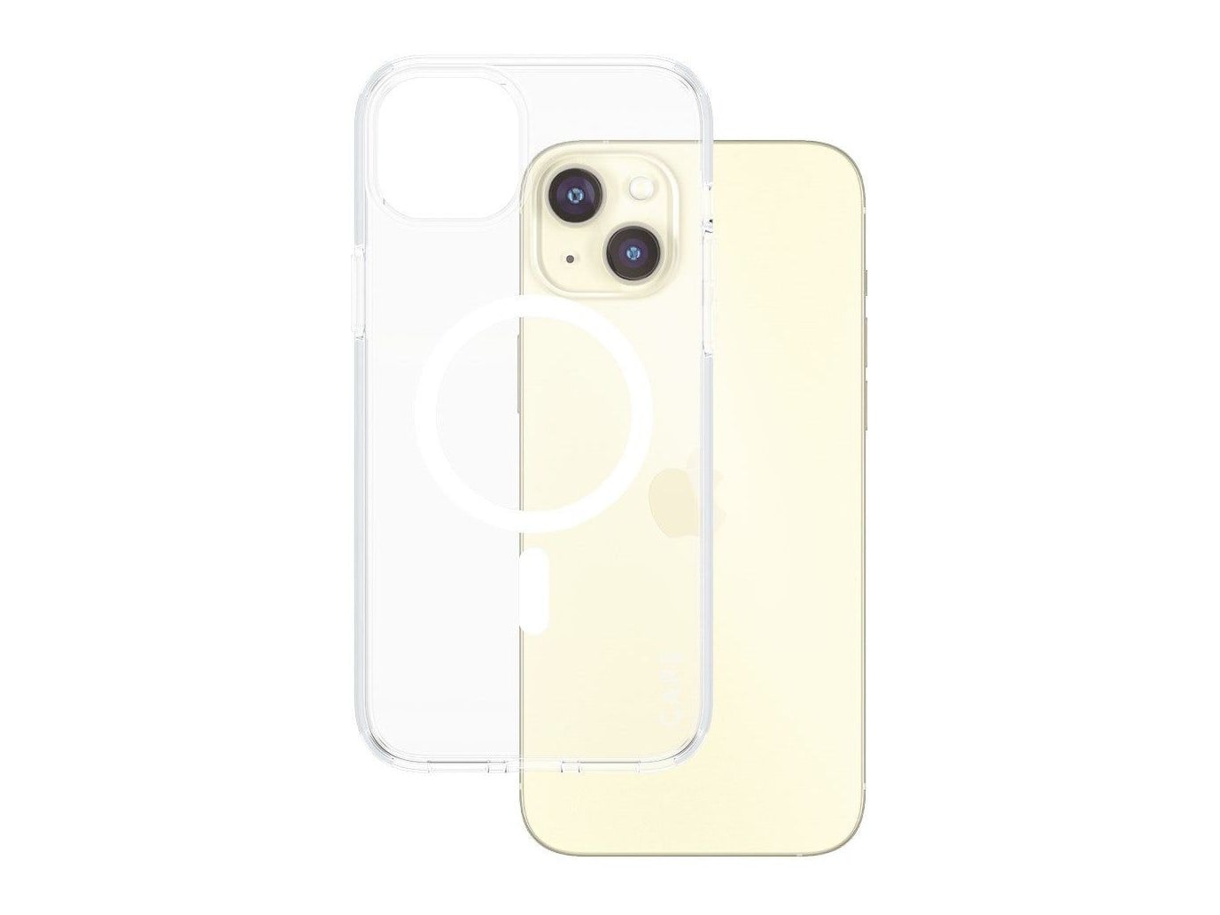 PanzerGlass - CARE Urban Combat Case Transparent w. White MagSafe iPhone 15 Plus