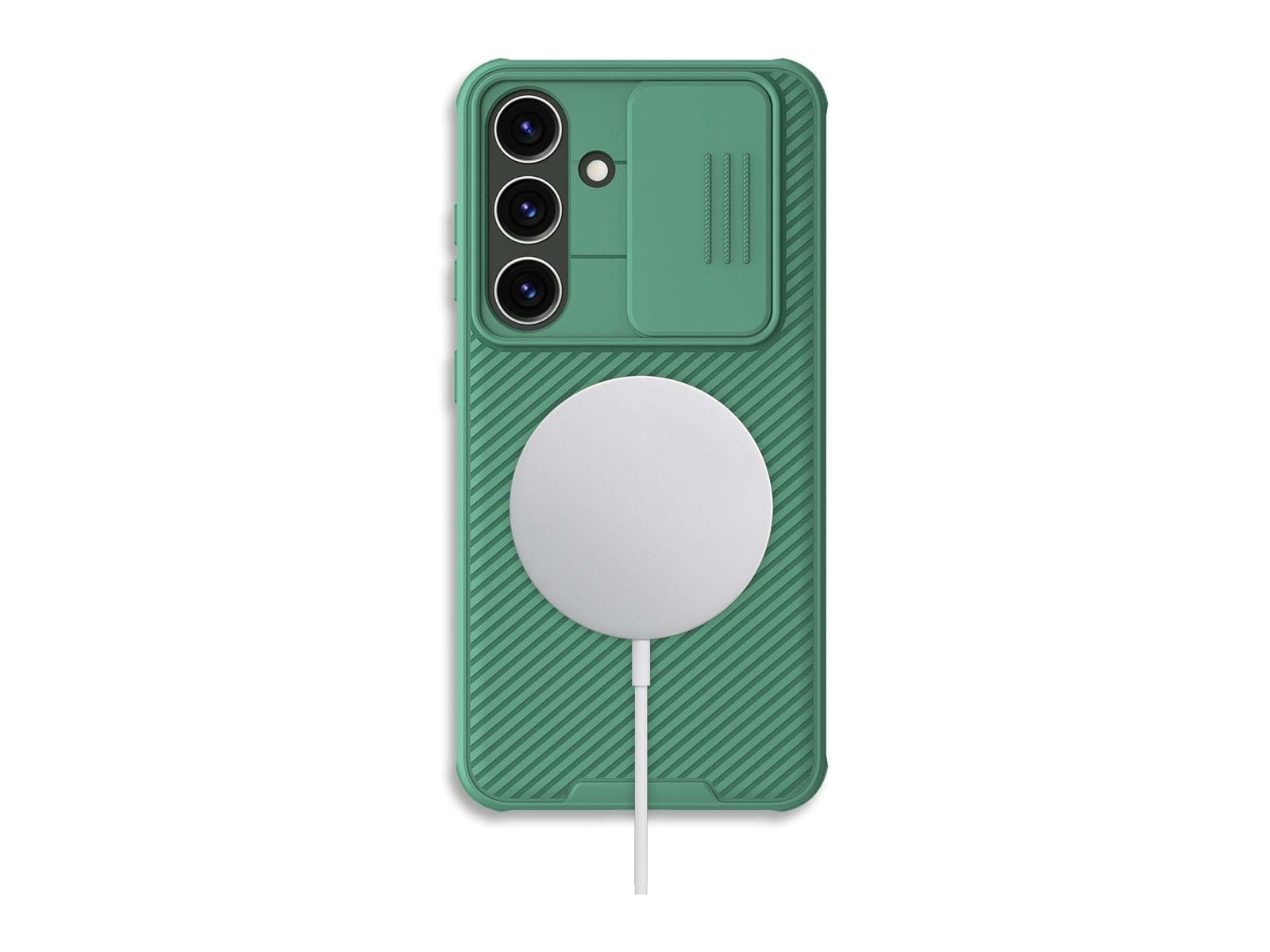 Nillkin - MagSafe Compatible CamShield Pro Case - Galaxy S24 - Deep Green