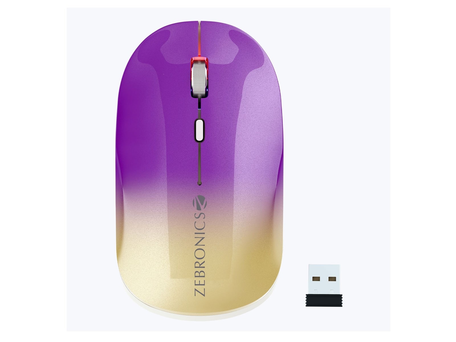 Zebronics - Zeb Poise Wireless Mice - Gradient Purple
