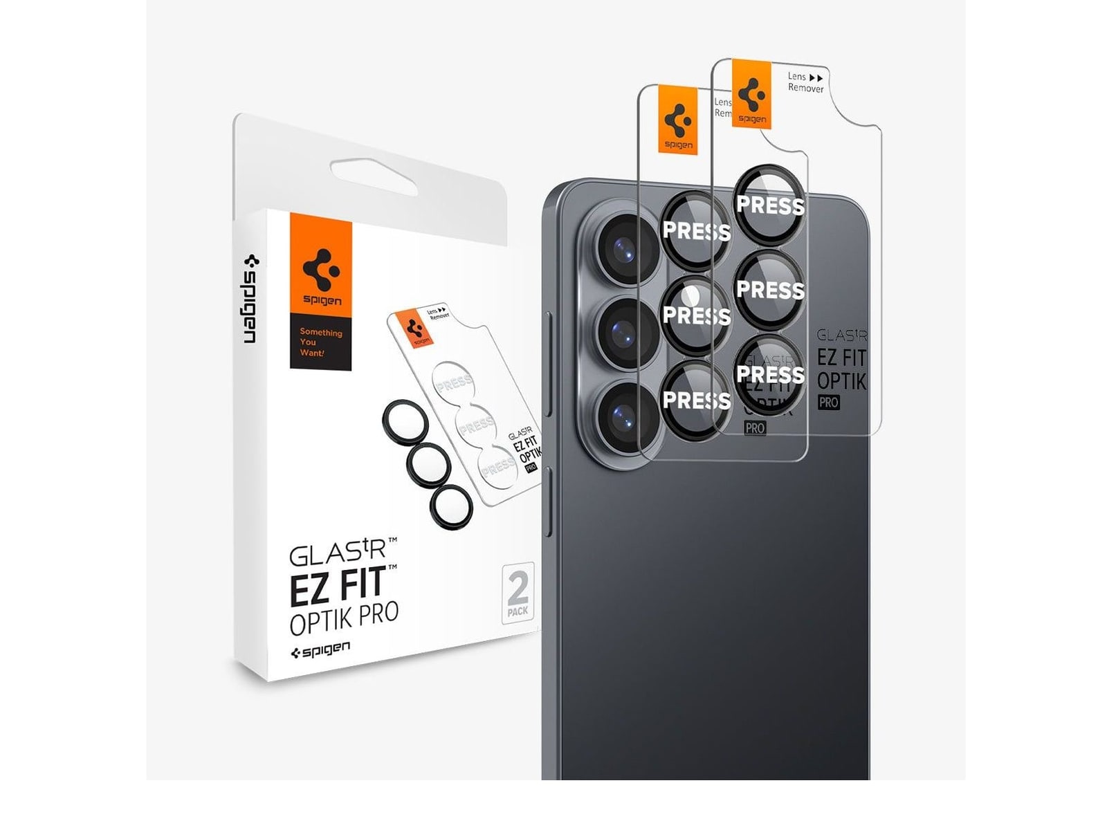 Spigen - Optik EZ Fit Lens Pro Protector - Galaxy S26 Plus - Black