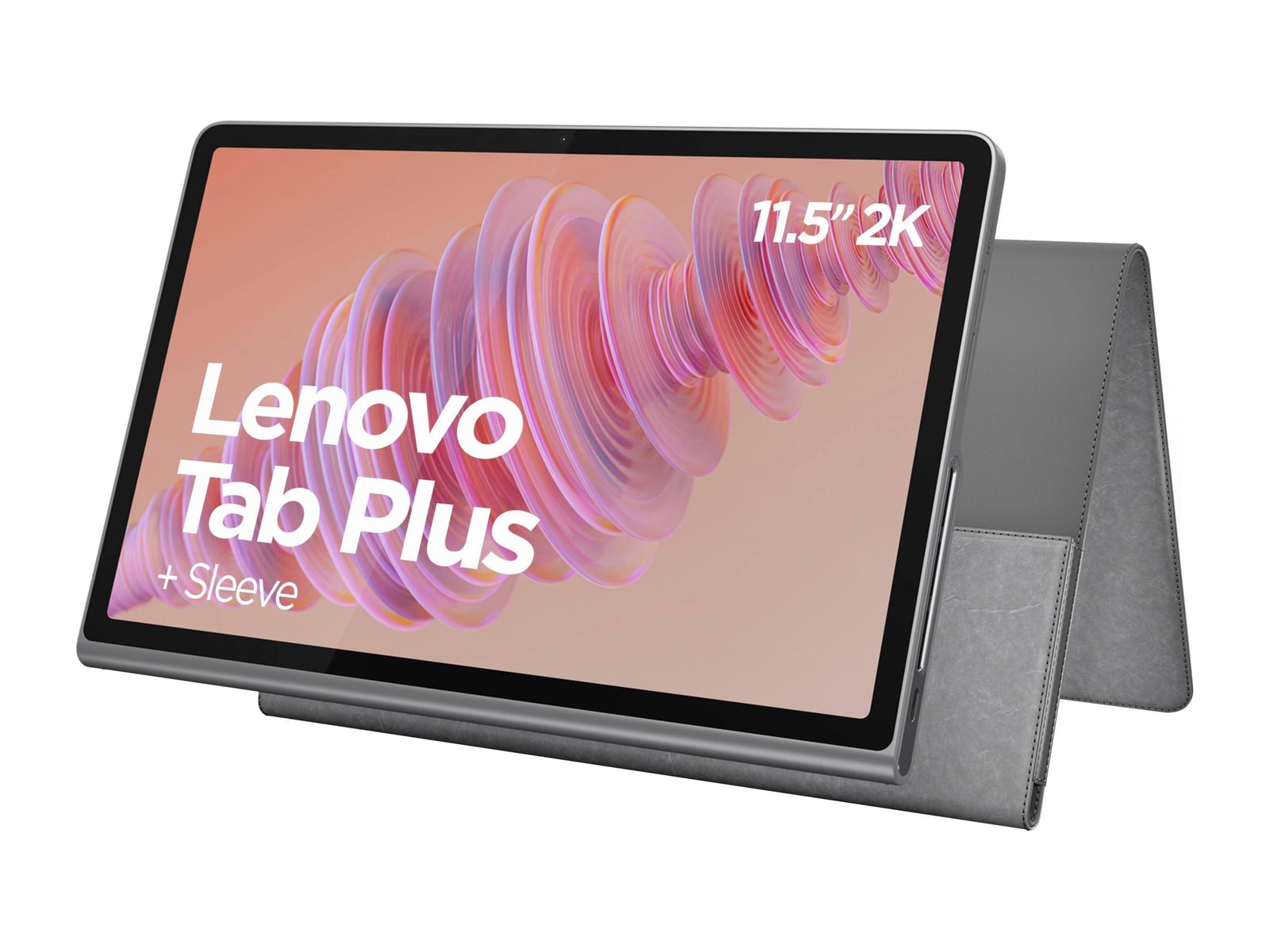 Lenovo - Tab Plus with Sleeve - 256GB - Wi-Fi - Luna Grey