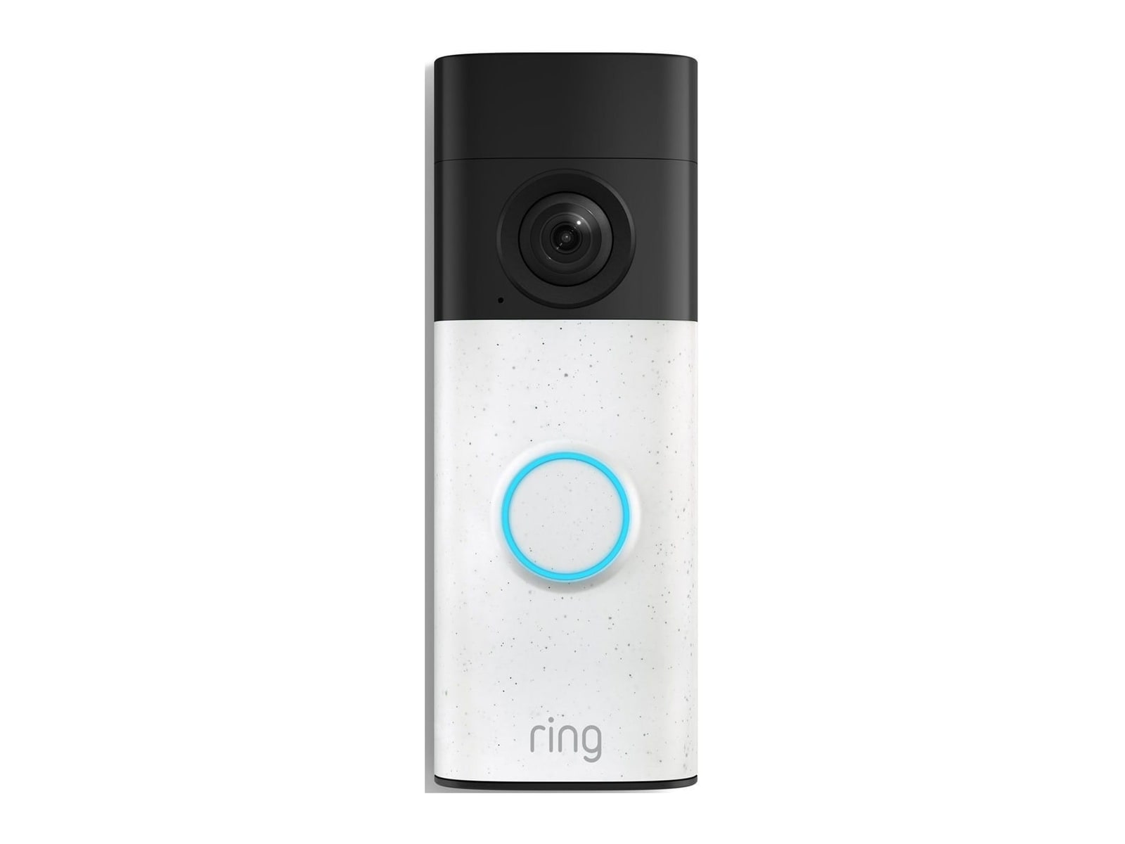 Ring - Battery Doorbell with Retinal 2K Speckled White Video Doorbells