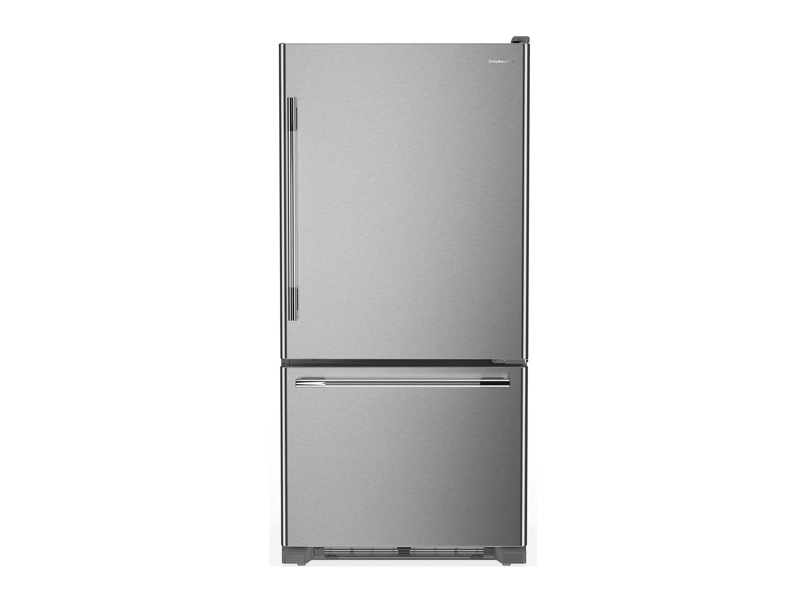 KitchenAid - 19 Cu. Ft. Bottom Mount Refrigerator Right-Hinge 30-Inch Wide in PrintShield Stainless Steel Refrigerators