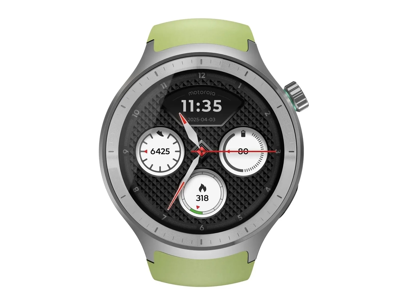 Motorola - Moto Watch 47mm Smart Watches - Silver