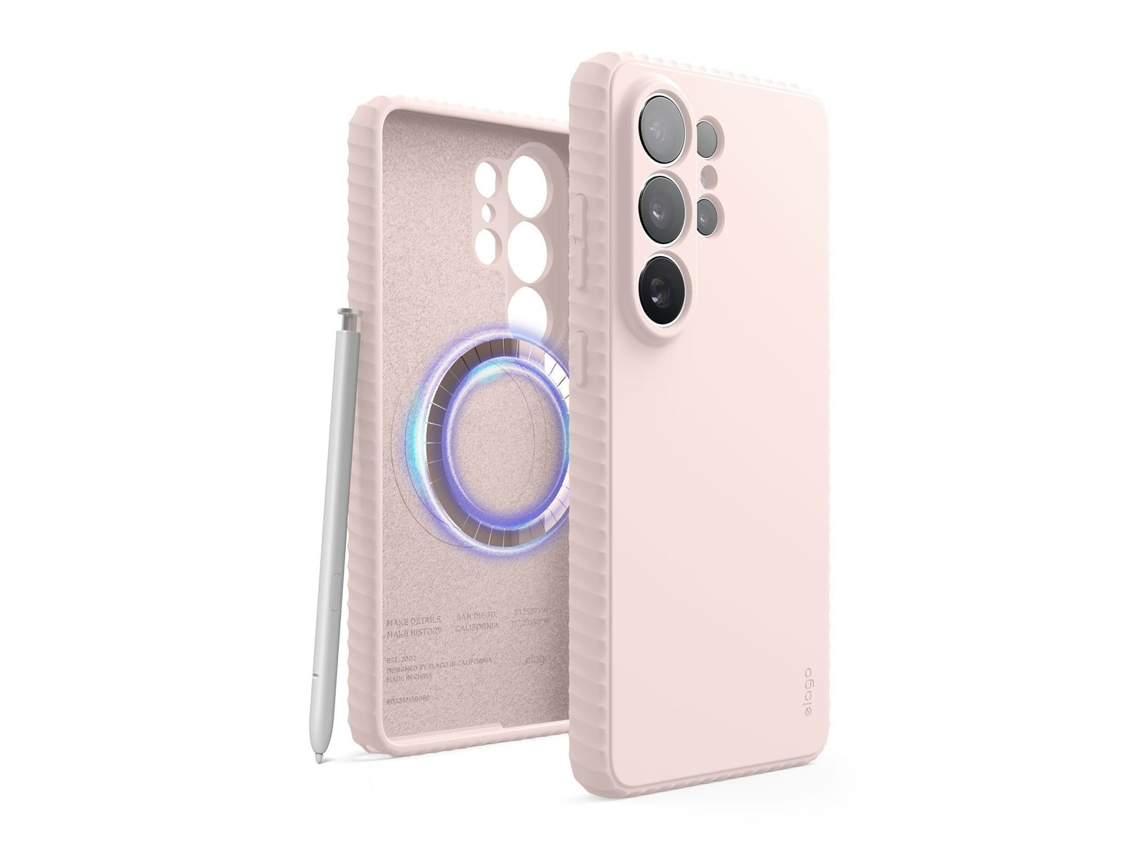 elago - Magnetic Ridge Case - Galaxy S26 Ultra - Lovely Pink