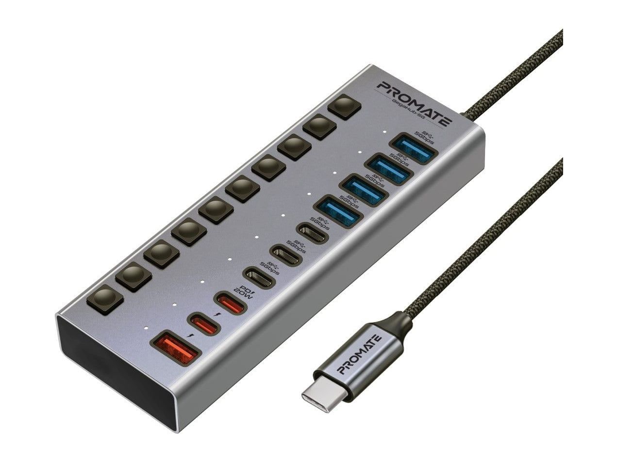 Promate - GegaHub-5G USB Hubs