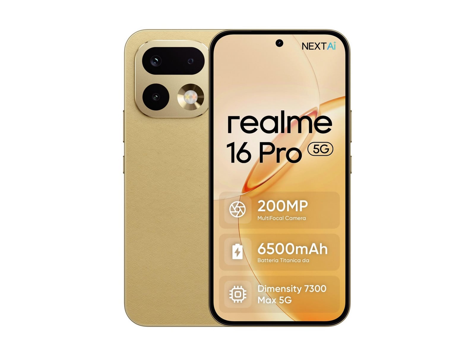 Realme - 16 Pro 5G 256GB - Master Gold