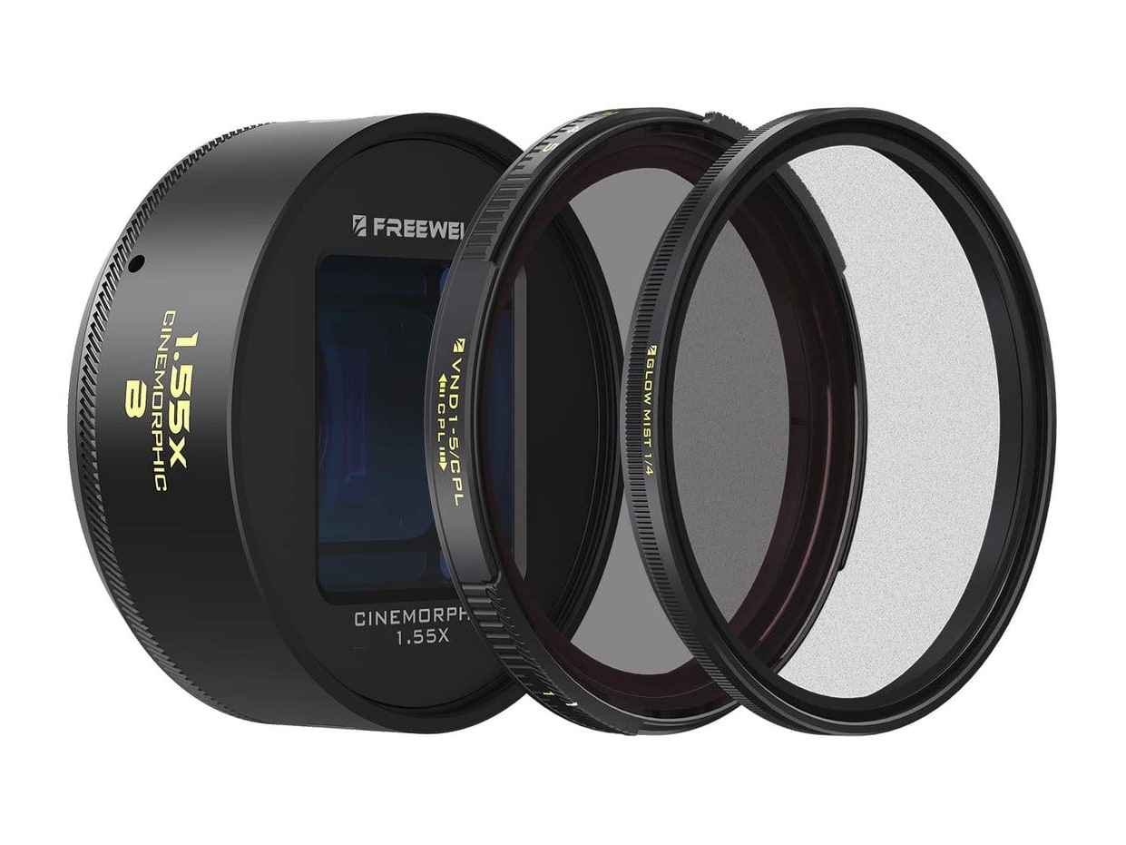 Freewell - 1.55x Anamorphic Lens Blue / Lens+Filters Camera Accessories - Blue