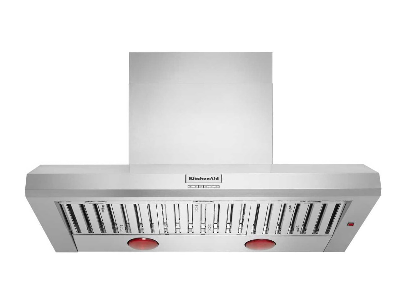 KitchenAid - 48" Stainless Steel Commercial-Style Wall-Mount Canopy Range Hood Range Hoods