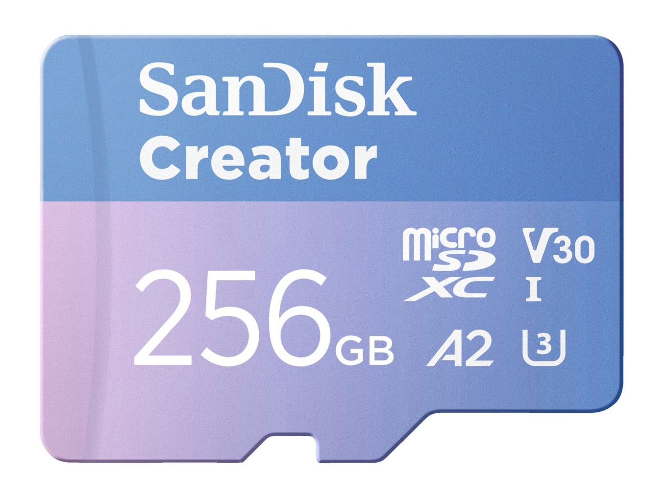 SanDisk - Creator Adapter with microSD UHS-I 256GB Storage Drives