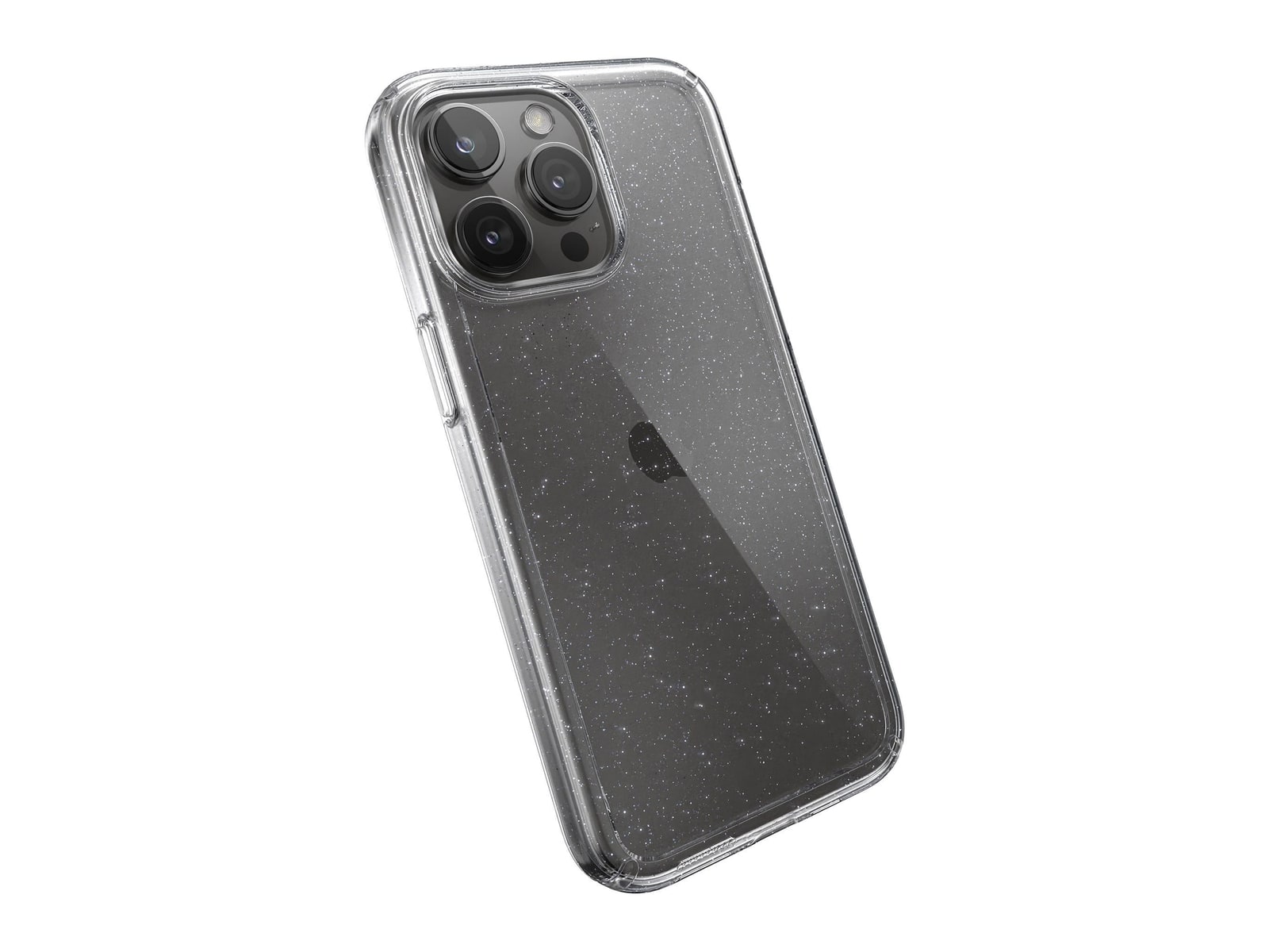 Speck - GemShell Glitter - iPhone 15 Pro Max - Clear/Platinum Glitter